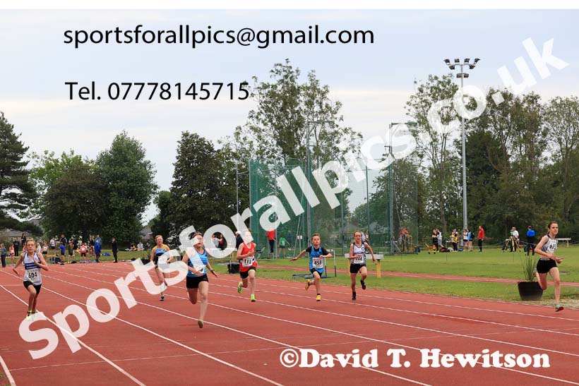 100 metres, 2025 NEGP No 5 Monkton, Wednesday, July 23rd. Photo: David T. Hewitson/Sports for All Pics